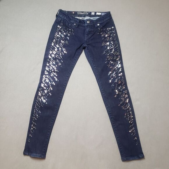 MISS ME Signature Super Skinny Sequinned Jeans | 26 - Picture 11 of 14